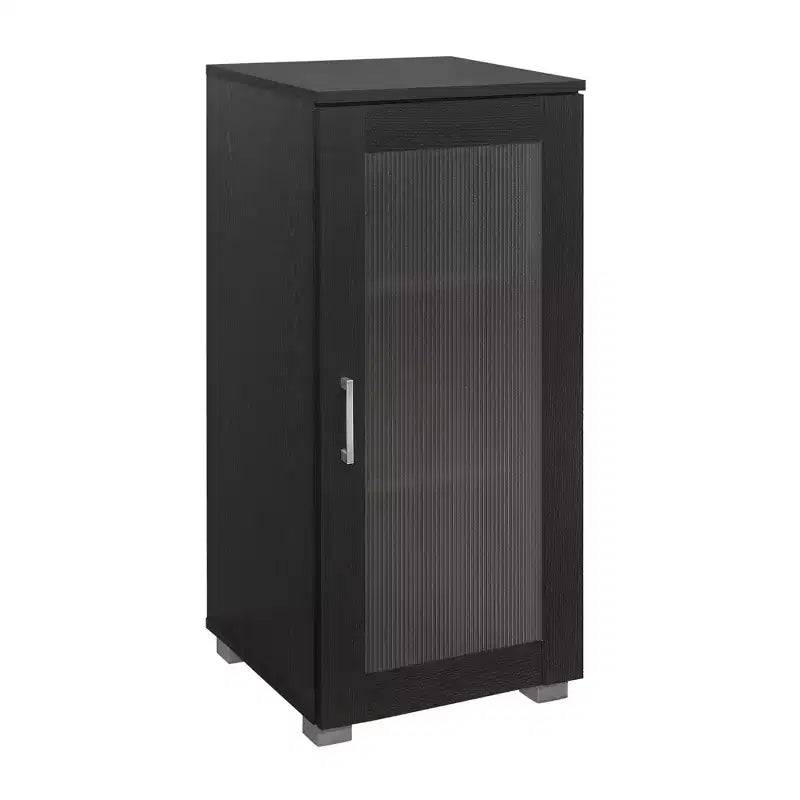 Credenza Buffet Accent con anta in vetro per soggiorno, camera da letto, cucina, ufficio e ingresso