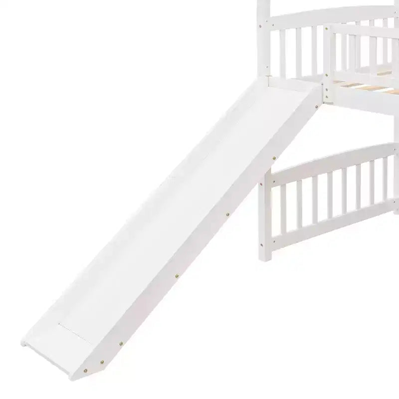 79.5L x 41.8W Letto a castello singolo in stile moderno con scivolo