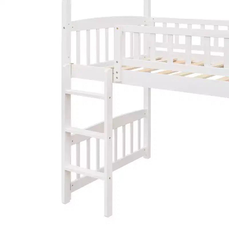 79.5L x 41.8W Letto a castello singolo in stile moderno con scivolo