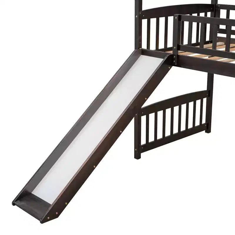 79.5L x 41.8W Letto a castello singolo in stile moderno con scivolo