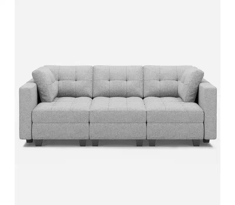 Divano letto modulare Weave con seduta contenitore (6 posti + 7 lati)