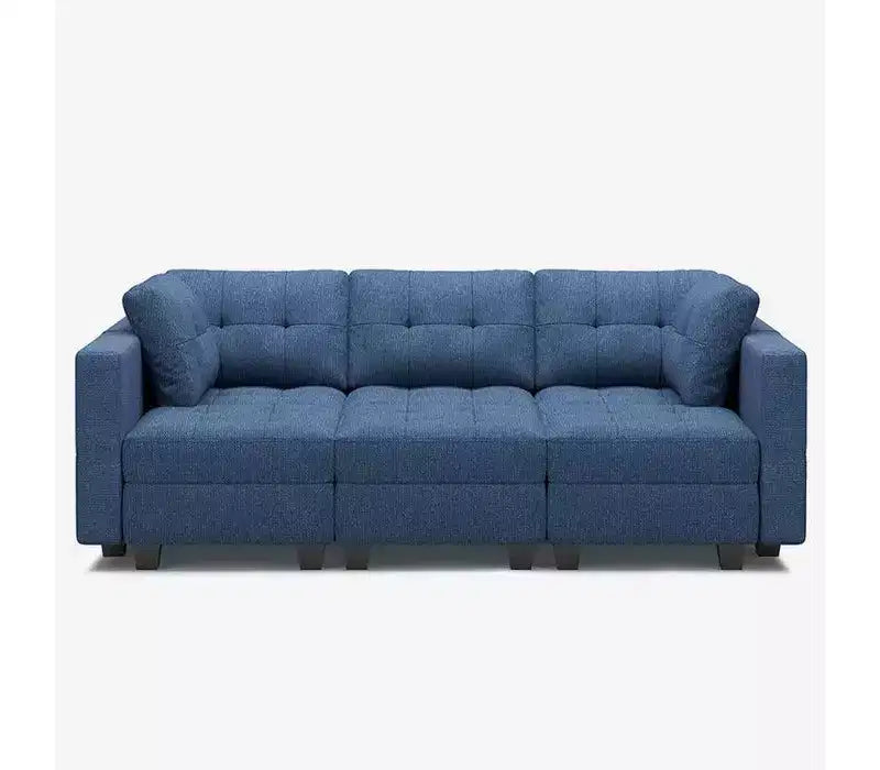 Divano letto modulare Weave con seduta contenitore (6 posti + 7 lati)