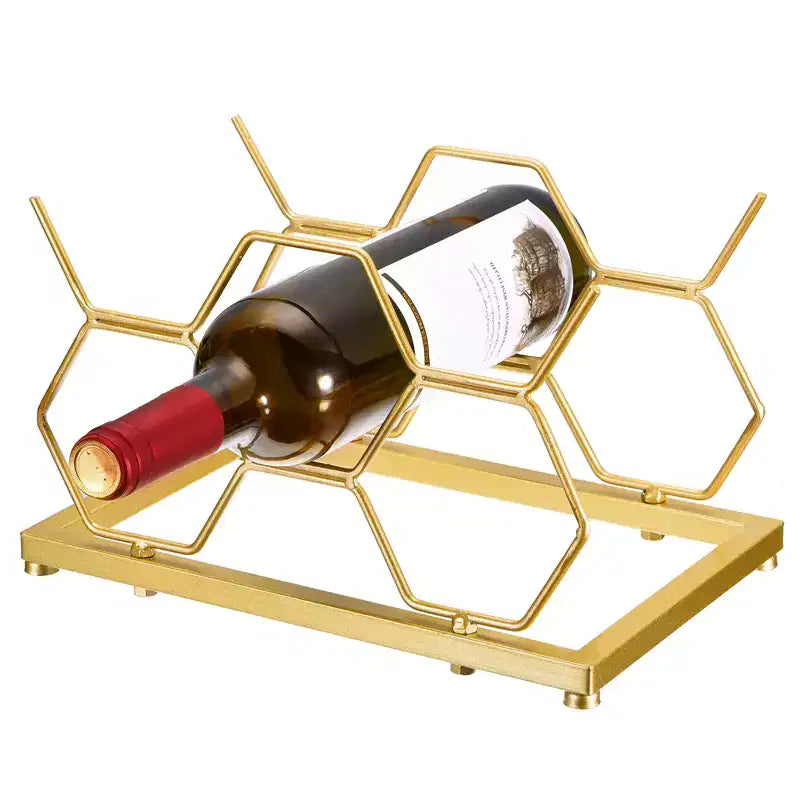 Portabottiglie da appoggio salvaspazio a geometria variabile