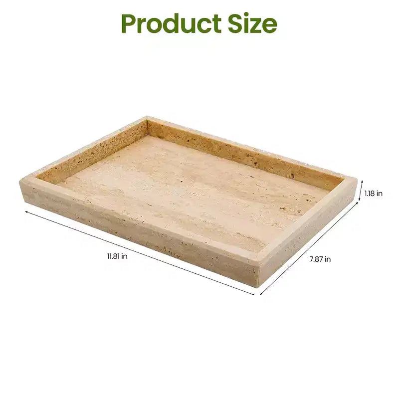Elegante vassoio porta gioielli in marmo naturale, regalo per la festa della mamma, vassoio in vera pietra di marmo per bagno e decorazioni per la casa