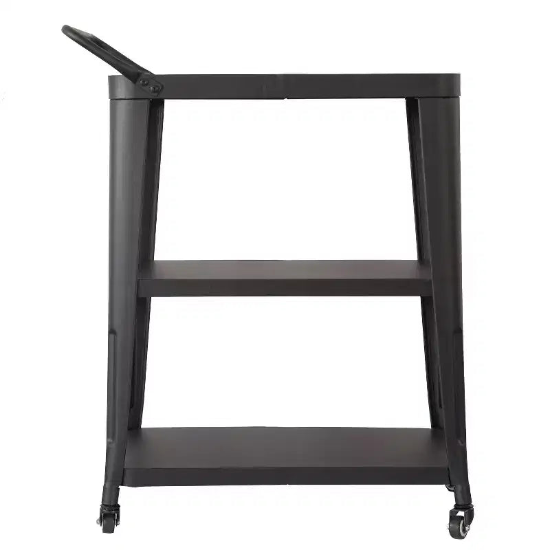 Carrello da Cucina Industriale a 3 Ripiani Harold con Ruote e Contenitore: Acciaio Inossidabile, Design Salvaspazio