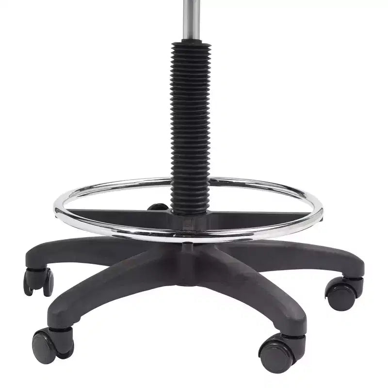Sedia ergonomica in poliuretano con altezza regolabile da 56 a 81 cm: girevole, supporto lombare, ruote