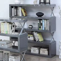 Libreria aperta Duvall 54,38" grigia