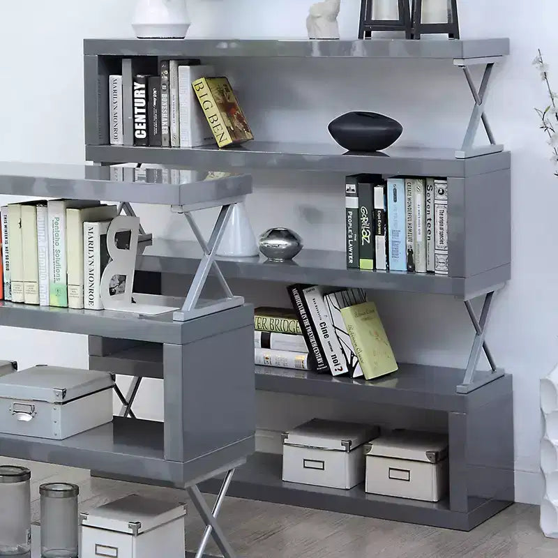 Libreria aperta Duvall 54,38" grigia
