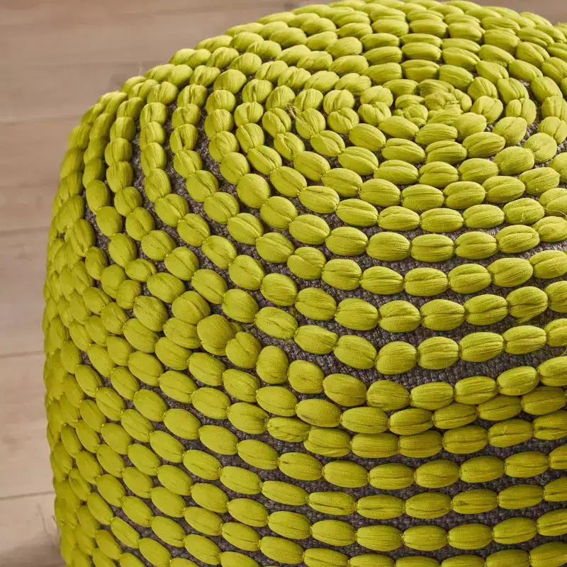 Pouf rotondo rococò