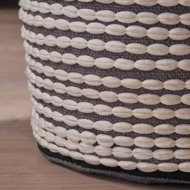 Pouf rotondo rococò