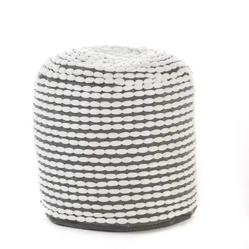 Pouf rotondo rococò