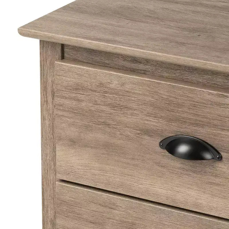 3 Drawer Tall Nightstand Drifted