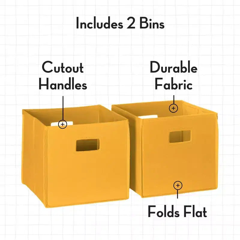 Libreria per Bambini e Torre Organizzatore Giocattoli con 3 Scomparti e 6 Mensole per Libri Bianca con 2 Contenitori in Tessuto