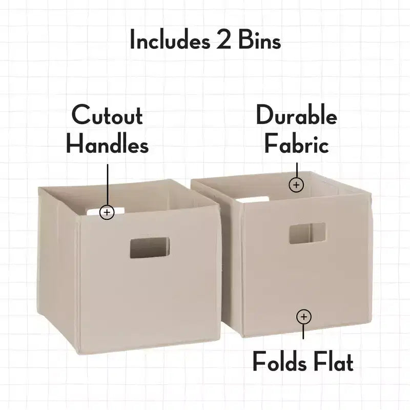 Libreria per Bambini e Torre Organizzatore Giocattoli con 3 Scomparti e 6 Mensole per Libri Bianca con 2 Contenitori in Tessuto