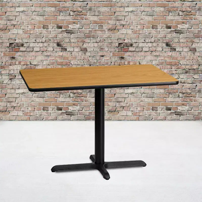 Tavolo Rettangolare in Laminato con Base da 23,5x29,5 ad Altezza Tavolo