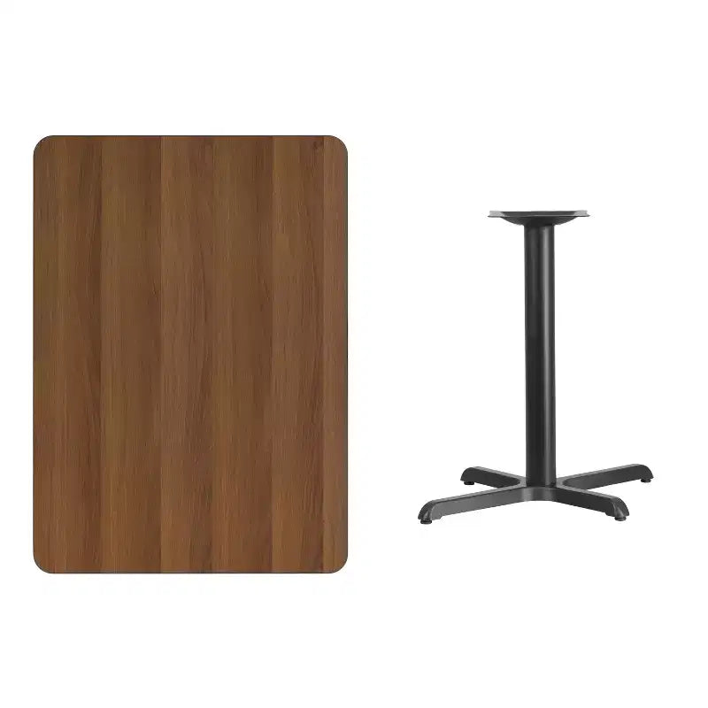 Tavolo Rettangolare in Laminato con Base da 23,5x29,5 ad Altezza Tavolo