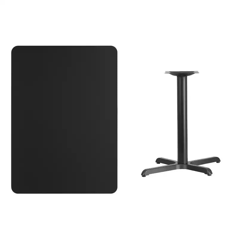 Tavolo Rettangolare in Laminato con Base da 23,5x29,5 ad Altezza Tavolo