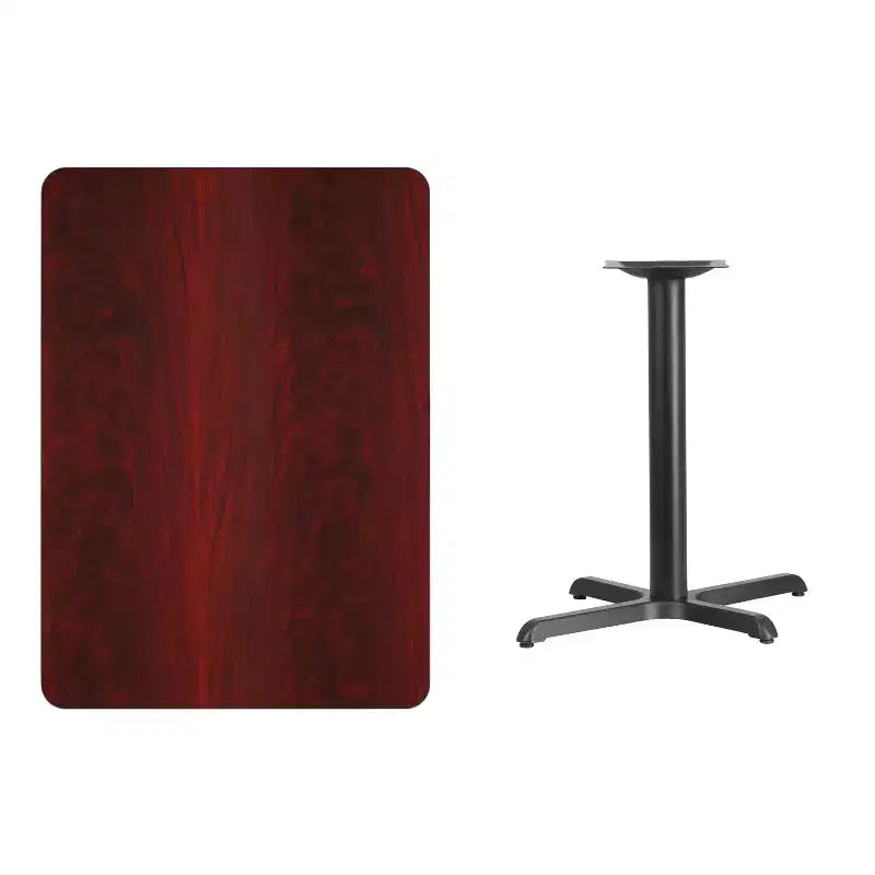 Tavolo Rettangolare in Laminato con Base da 23,5x29,5 ad Altezza Tavolo