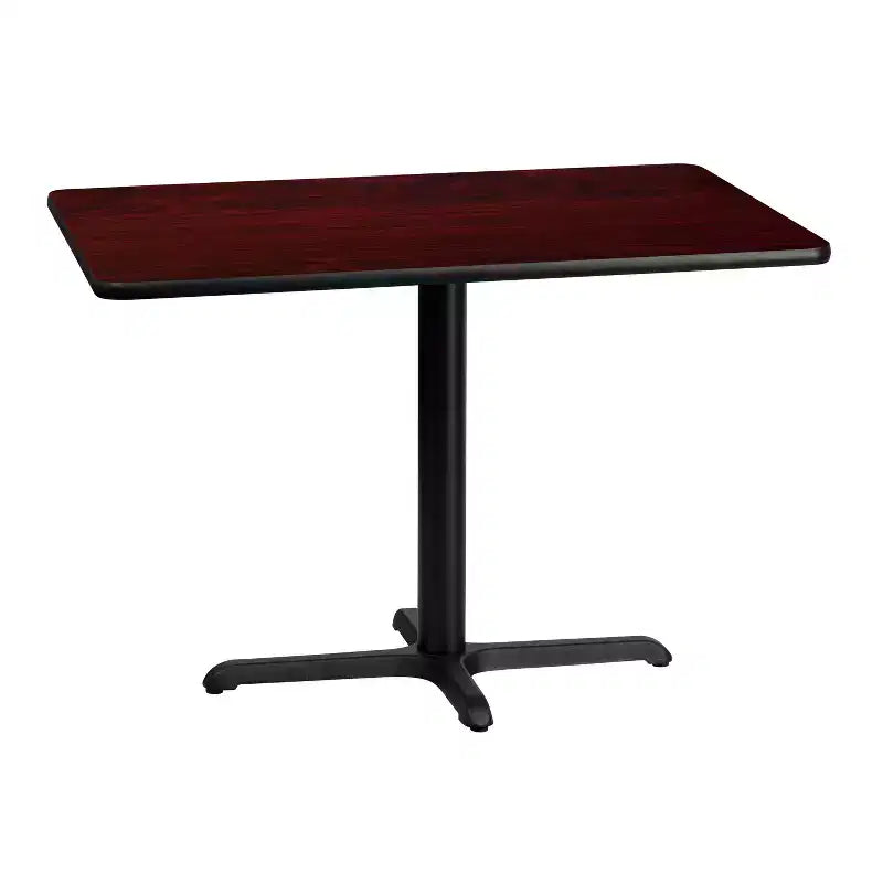 Tavolo Rettangolare in Laminato con Base da 23,5x29,5 ad Altezza Tavolo