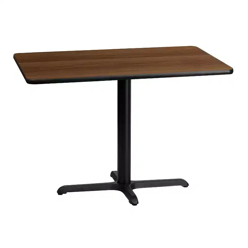 Tavolo Rettangolare in Laminato con Base da 23,5x29,5 ad Altezza Tavolo