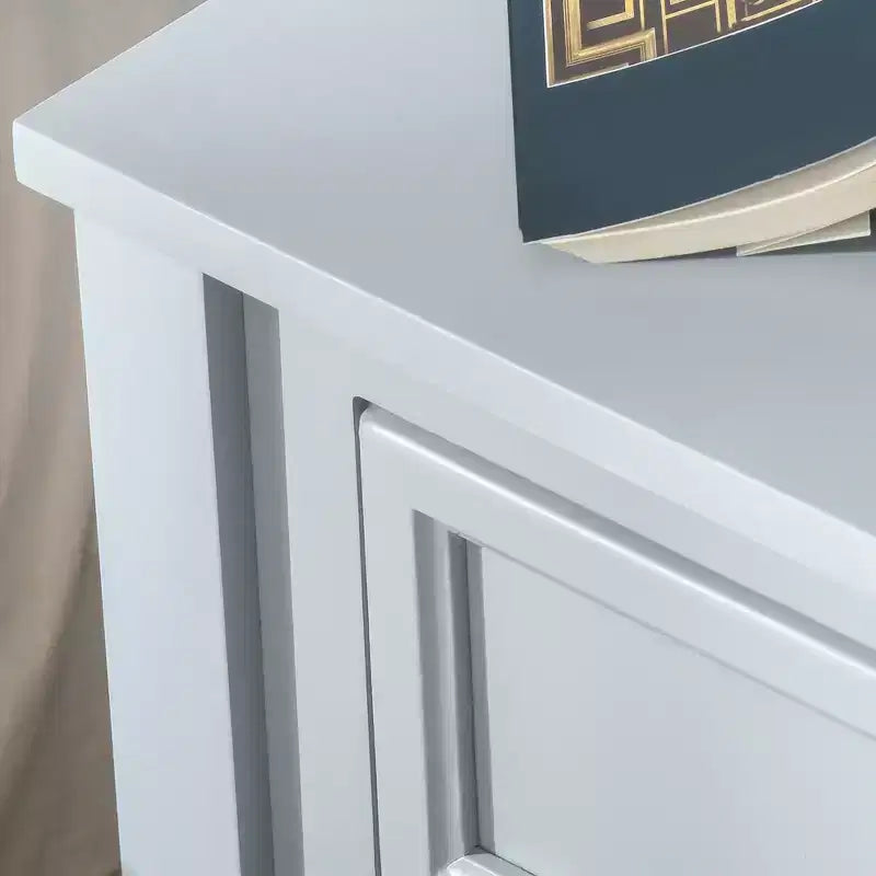Tavolino d'appoggio Accent, Tavolino da divano con cassetto portaoggetti e ripiano inferiore per soggiorno, grigio