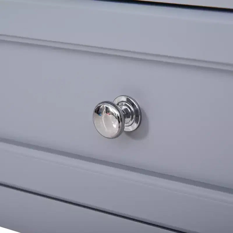Tavolino d'appoggio Accent, Tavolino da divano con cassetto portaoggetti e ripiano inferiore per soggiorno, grigio