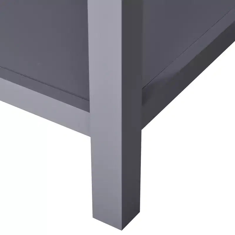 Tavolino d'appoggio Accent, Tavolino da divano con cassetto portaoggetti e ripiano inferiore per soggiorno, grigio